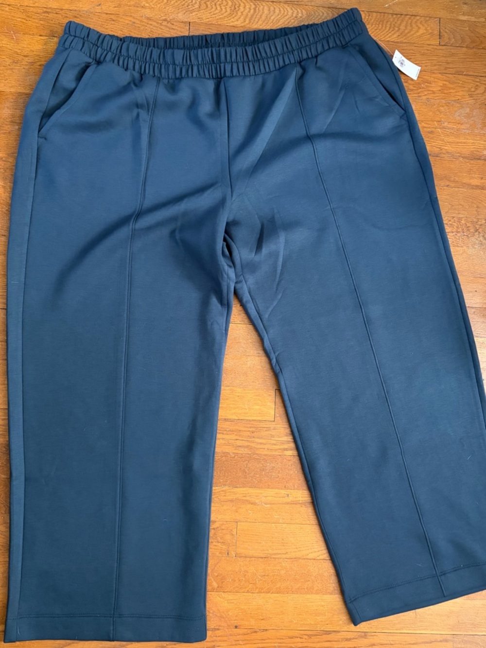 Old Navy High Waisted Bounce Fleece Wide-Leg Navy Sweatpants NWT